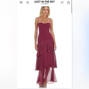 Lucy in the Sky long ruffle maxi dress